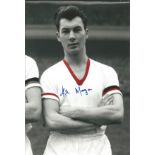 Football Busby Babe Kenny Morgan 12x8 signed colour enhanced photo. He suffered minor injuries in