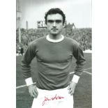 Football John Aston 12X8 signed black and white photo pictured while playing for Manchester