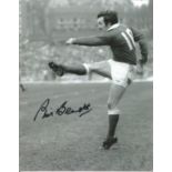 Rugby Phil Bennett signed 10x8 black and white photo pictured in action for Wales. Phillip Bennett