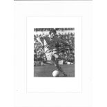 Football Eddie Gray signed 16x12 mounted black and white magazine photo. Edwin Eddie Gray MBE born