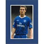 Football Scott Parker signed 16x12 mounted colour photo pictured during his time with Chelsea.