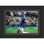 Football Ross Barkley signed 12x16 mounted colour photo pictured in his time with Everton F. C. Ross