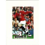 Football Wayne Rooney signed 16x12 mounted colour photo. Wayne Mark Rooney born 24 October 1985 is