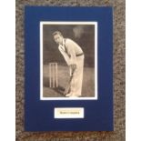 Cricket Denis Compton mounted 14x10 signed black and white photo. Denis Charles Scott Compton CBE 23