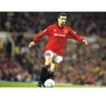 Football Eric Cantona 12x16 signed colour photo pictured in action for Manchester United. Good