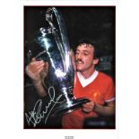 Football Alan Kennedy 16x12 signed colour photo pictured with the European Cup while playing for