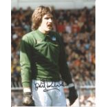 Football Phil Parkes Signed West Ham 8x10 Photo. Good Condition. All autographs are genuine hand