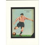 Football Len Shackleton signed 16x12 mounted colour magazine page. Leonard Francis Shackleton 3