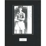 Football Len Allchurch signed 14x12 mounted black and white magazine photo. Leonard Allchurch 12