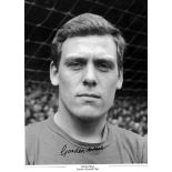 Football Gordon West 16x12 signed black and white photo pictured during his playing days with