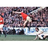 Football Gordon Hill 12x16 signed colour photo pictured in action for Manchester United. Good