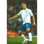 Football Gary Cahill 12x8 signed colour photo pictured in action for England. Good Condition. All