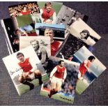 Arsenal Football collection 11 superb signed colour and black and white photos from some of the