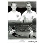 Football Tom Finney 16x12 signed black and white photo of the Preston North End and England