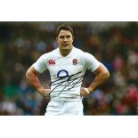 Rugby Brad Barritt signed 12x8 colour photo pictured in action for England. Bradley Barritt born 7