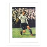 Football Tom Finney signed 16x12 mounted colour magazine page. Sir Thomas Finney CBE 5 April