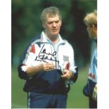 Football Lawrie McMenemy Signed England 8x10 Photo. Good Condition. All autographs are genuine