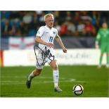 Football Will Hughes 8x10 signed colour photo pictured in action for England at U21s level.