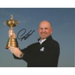 Football Thomas Bjorn Signed Golf Ryder Cup 8x10 Photo. Good Condition. All autographs are genuine