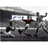 Football Albert Scanlon 12x16 signed colour enhanced photo pictured while playing for Manchester