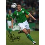 Football Sean St Ledger 16x12 signed colour photo pictured in action for Republic of Ireland against