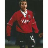 Football Lee Bowyer 10x8 signed colour photo pictured during his playing days with Charlton