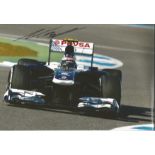 Motor Racing Valtteri Bottas12x8 signed colour photo pictured driving for Williams Renault in