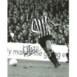 Football Franke Clarke 10x8 signed black and white photo pictured in action for Newcastle United.