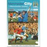 Football vintage programme Manchester City v Manchester United last ever Manchester league derby