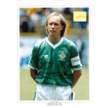 Football Sammy McIlroy 16x12 signed colour photo pictured while on Northern Ireland duty. Good