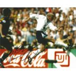 Football Paul Gascoigne 8x10 signed colour photo pictured scoring his iconic goal for England