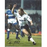 Football Paul Walsh Signed Tottenham Hotspur 8x10 Photo. Good Condition. All autographs are