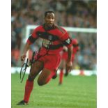 Football Les Ferdinand 10x8 signed colour photo pictured in action for Queens Park Rangers. Good