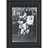 Football Ronnie Moran signed 16x12 mounted black and white magazine photo. Ronald Moran 28