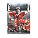 Football John Robertson signed 16x12 colour montage photo picture during Nottingham Forest victory