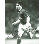 Football Tony Cottee Signed Everton 8x10 Photo. Good Condition. All autographs are genuine hand