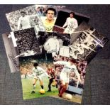 Leeds United Football collection 8 superb signed colour and black and white photos from some