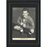 Football Gordon Milne signed 16x12 mounted black and white magazine photo. Gordon Milne born 29