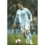 Football Wayne Bridge 12x8 signed colour photo pictured in action for Manchester City. Good