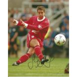 Football Jamie Redknapp Signed Liverpool 8x10 Photo. Good Condition. All autographs are genuine hand