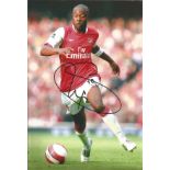 Football William Gallas Signed Arsenal 8x12 Photo. Good Condition. All autographs are genuine hand