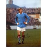 Football Colin Bell 16x12 signed colour photo of the Manchester City and England legend pictured
