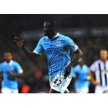 Football Yaya Toure 16x12 signed colour photo pictured while playing for Manchester City. Good