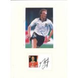 Football Mark Wright 16x12 mounted signature piece includes colour photo and signed album page. Mark