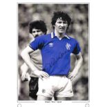 Football Derek Parlane 16x12 signed colour enhanced photo pictured during his playing days with