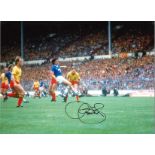 Football Graeme Sharp 12x16 signed colour photo pictured in action for Everton against Watford in