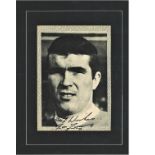 Football Ron Yeats signed 16x12 mounted black and white magazine photo. Ronald Yeats born 15