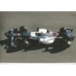 Motor Racing Sergio Perez 12x8 signed colour photo pictured driving for Sauber. Good Condition.