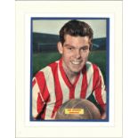 Football Len Ashurst signed 14x11 mounted colour magazine photo. Leonard Ashurst born 10 March