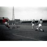 Football David Sadler 12x16 signed colour enhanced photo pictured in action for Manchester United.